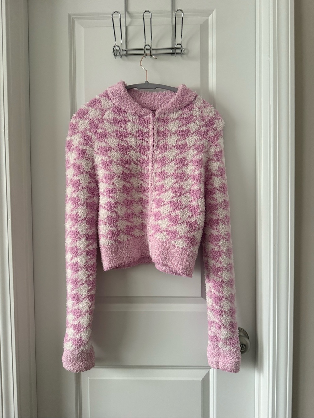 SKIMS Pink Zip Up Jacket